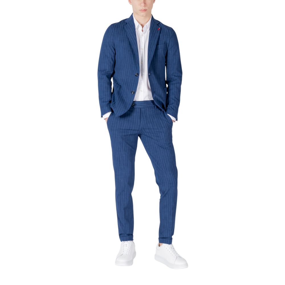 Mulish Blauw Baumwoll Anzug Zweiteilig