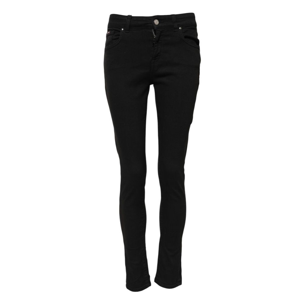 Dolce & Gabbana Schwarze Skinny Jeans aus Baumwolle