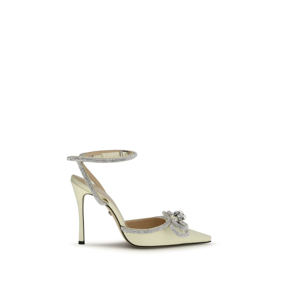 MACH & MACH Zweifarbige High Heel Pumps aus Seide