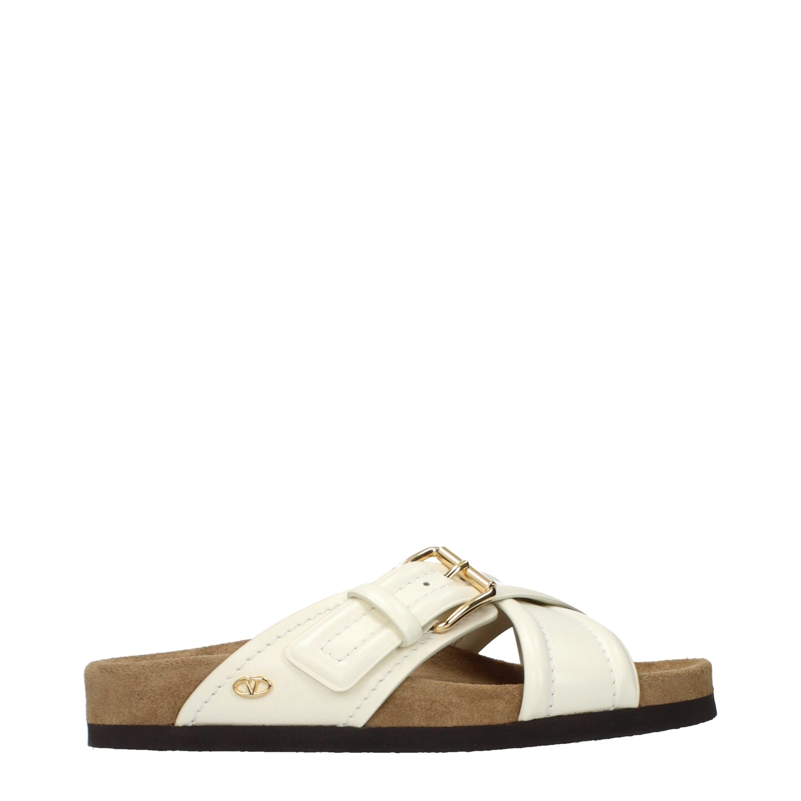 Valentino Garavani Beige Leder-Slipper