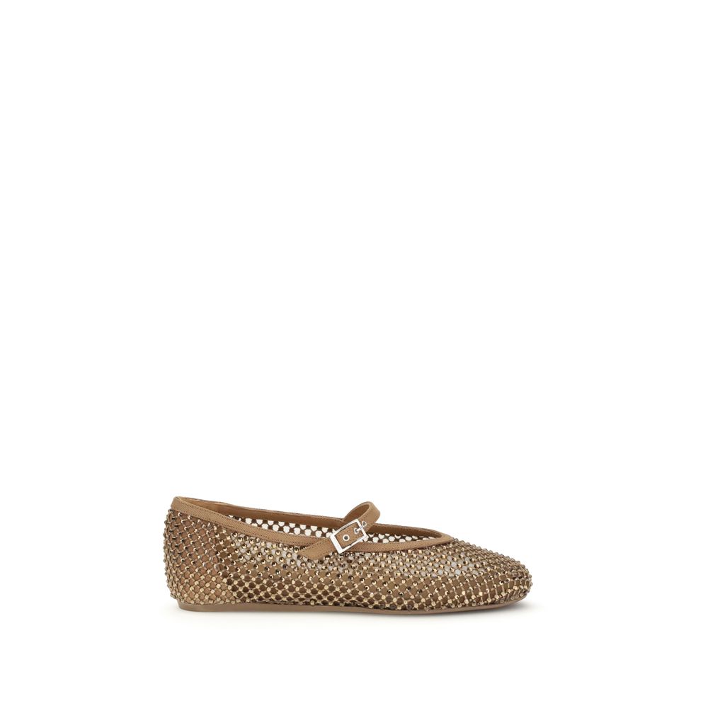 LE SILLA Braune Ballerinas aus Nylon
