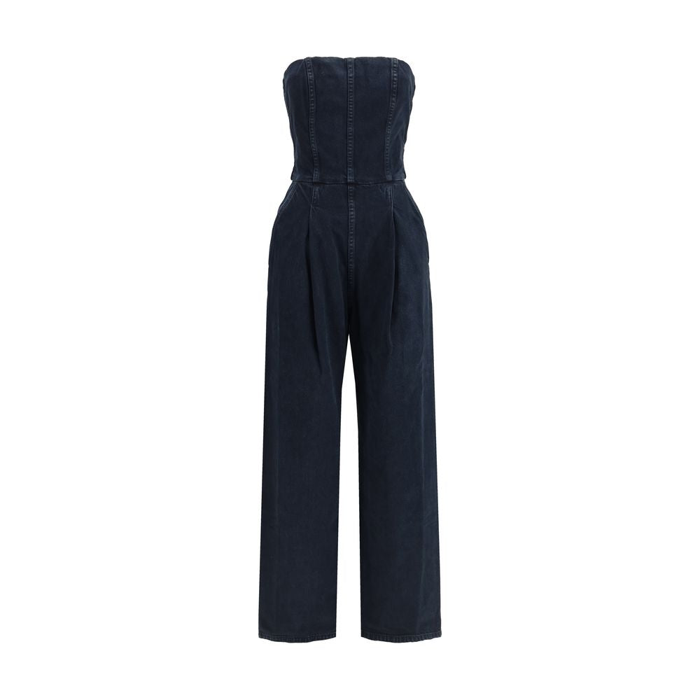 Agolde Blauer Baumwoll-Jumpsuit