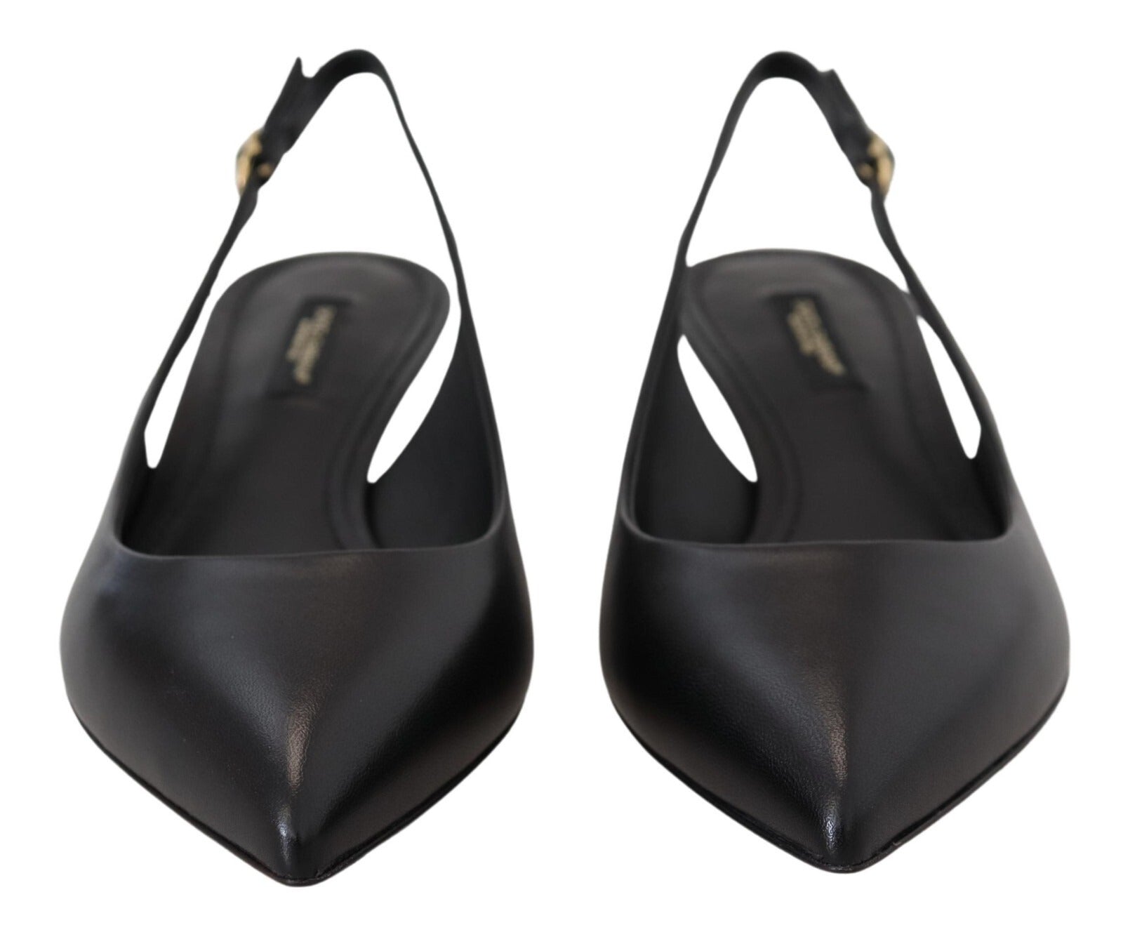Dolce & Gabbana Schwarze Slingback-Pumps aus Leder