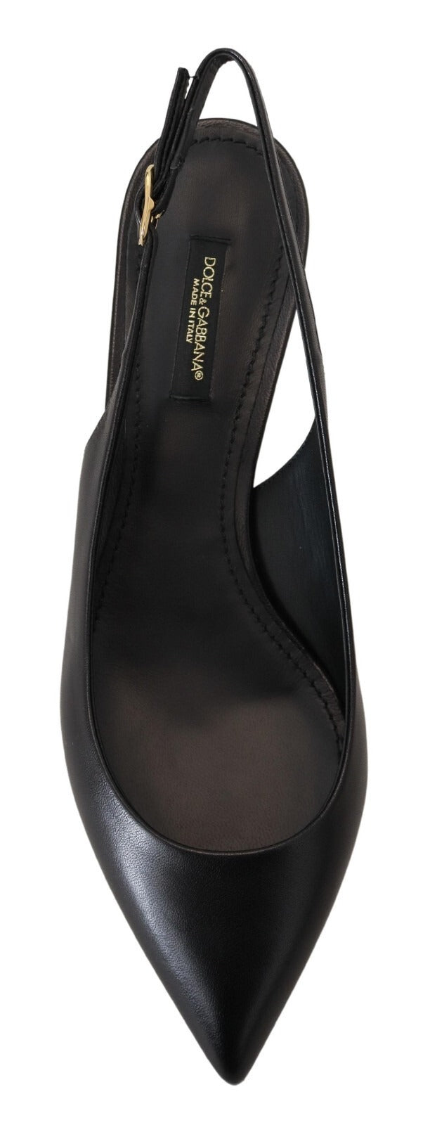 Dolce & Gabbana Schwarze Slingback-Pumps aus Leder