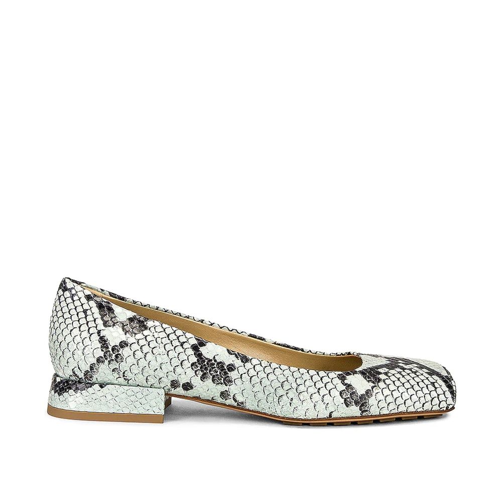 Bottega Veneta Ballerinas aus Kalbsleder in Bicolor-Optik