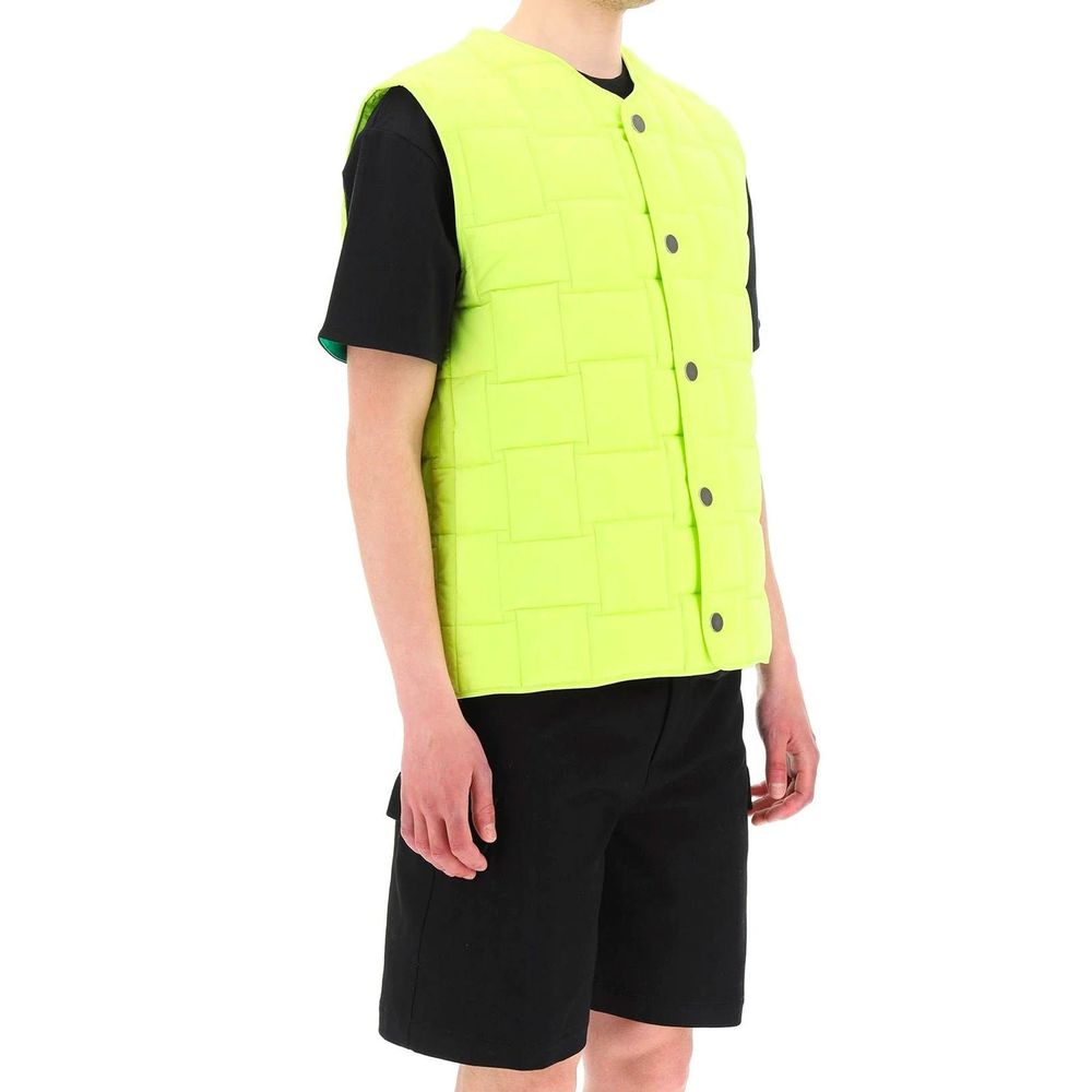 Bottega Veneta Ärmellose Zweifarben-Jacke aus Polyamid