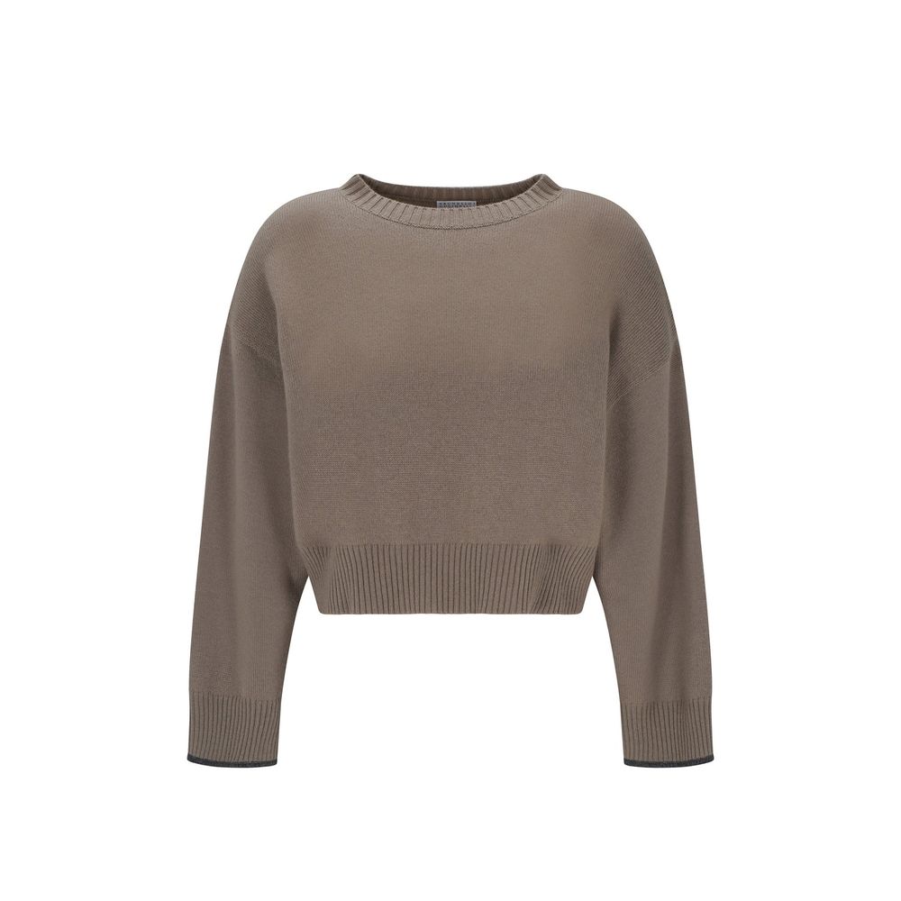 Brunello Cucinelli Beiger Kaschmirpullover