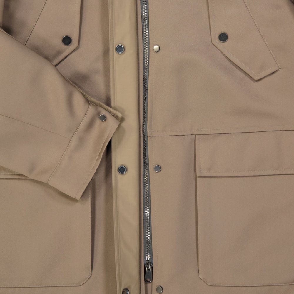 Brunello Cucinelli Brauner Parka aus Polyester
