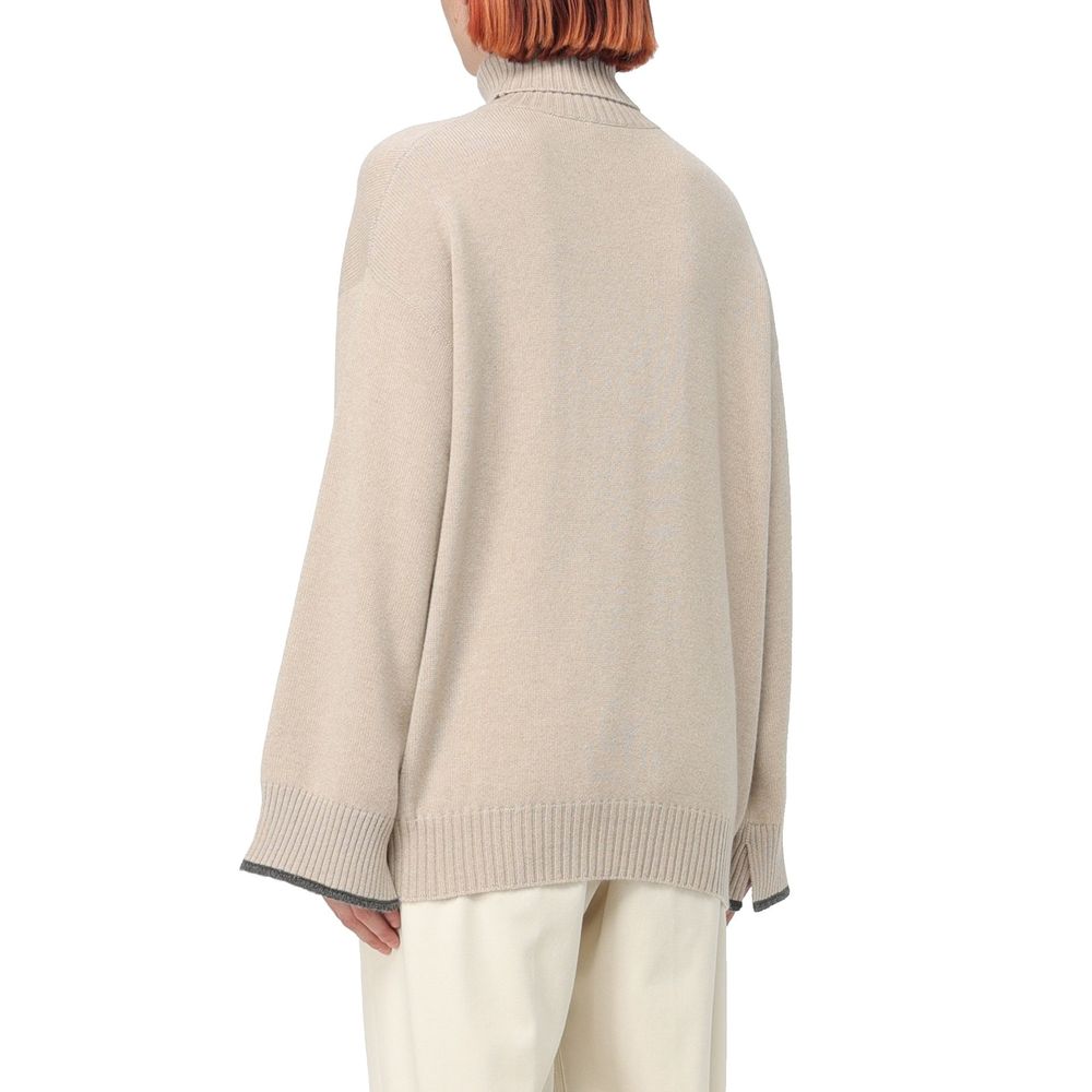 Brunello Cucinelli Beiger Kaschmirpullover