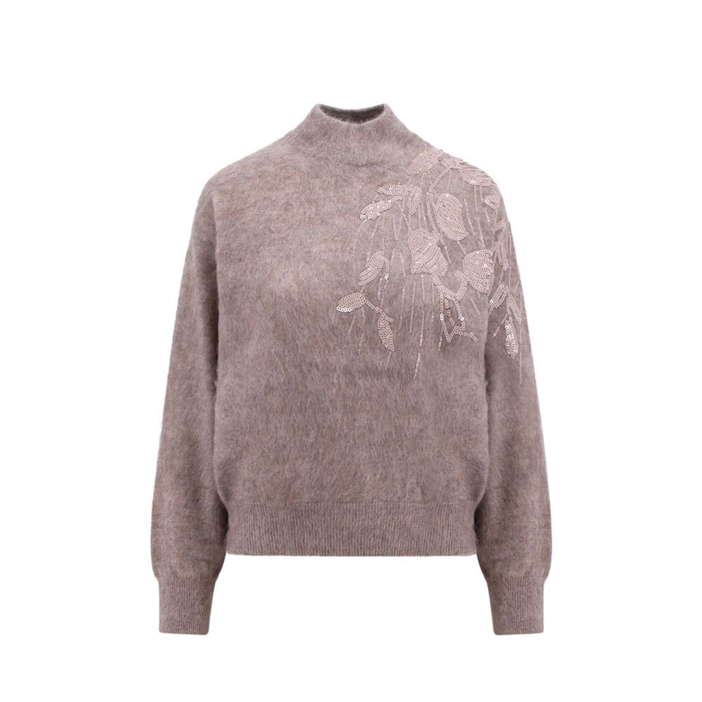 Brunello Cucinelli Beige Kaschmir-Sweatshirt