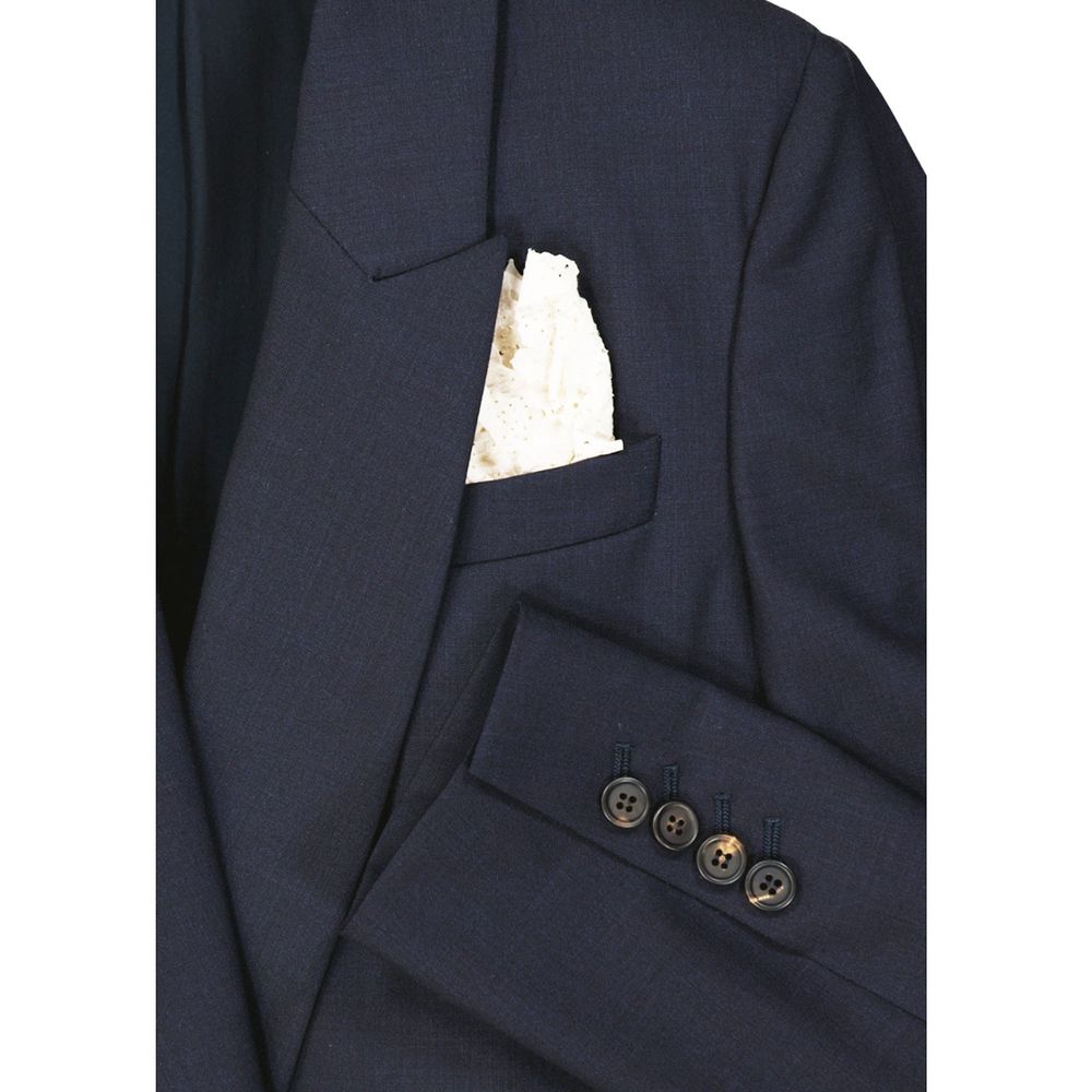 Brunello Cucinelli Blauer Sakko aus reiner Schurwolle