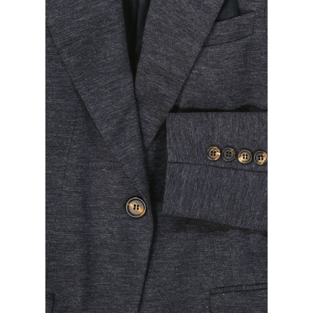 Brunello Cucinelli Grauer Wollblazer