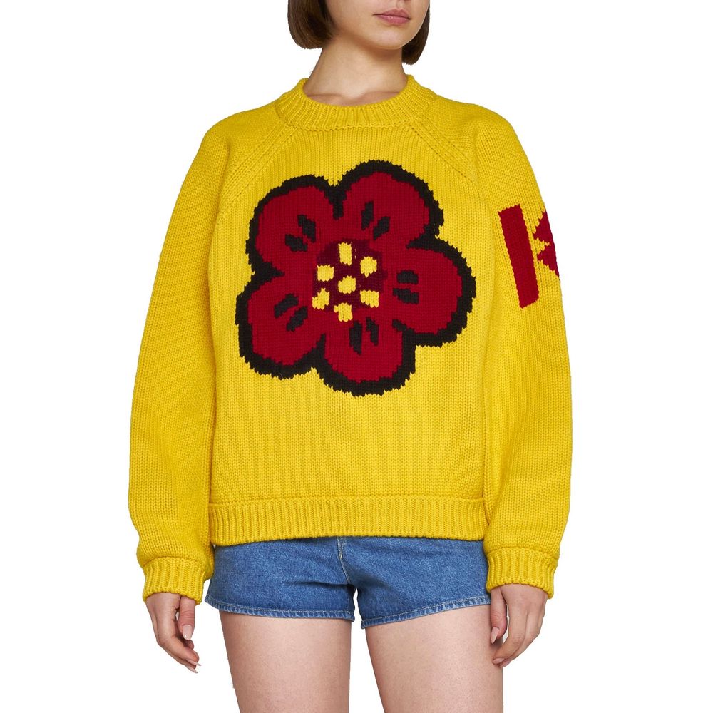 Kenzo Zweifarbiger Baumwollpullover