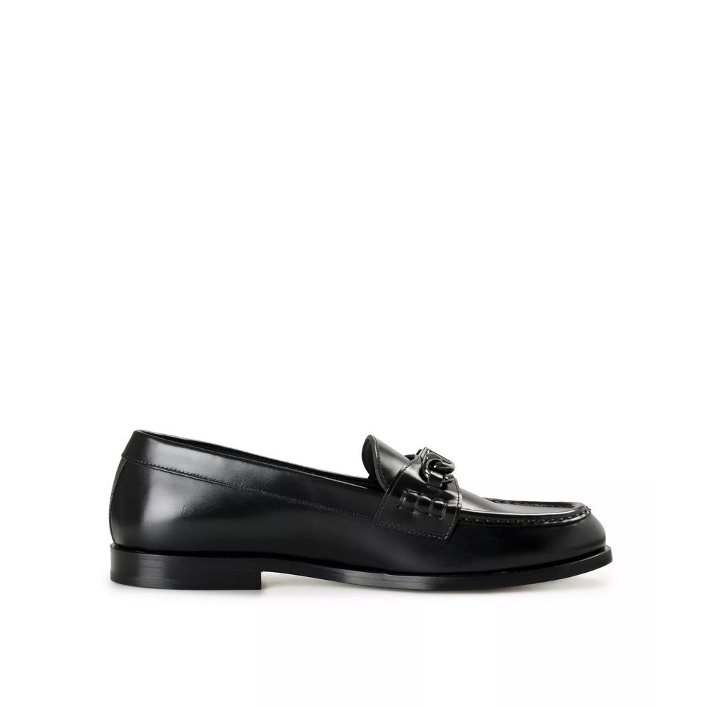 Valentino Garavani Schwarze Leder Loafer zum Hineinschlüpfen