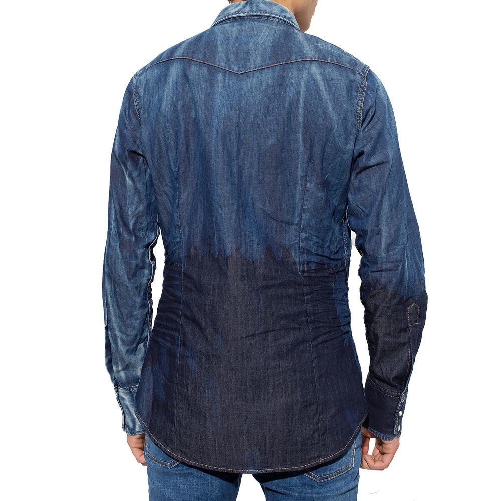 Dsquared² Blaues Denim-Hemd