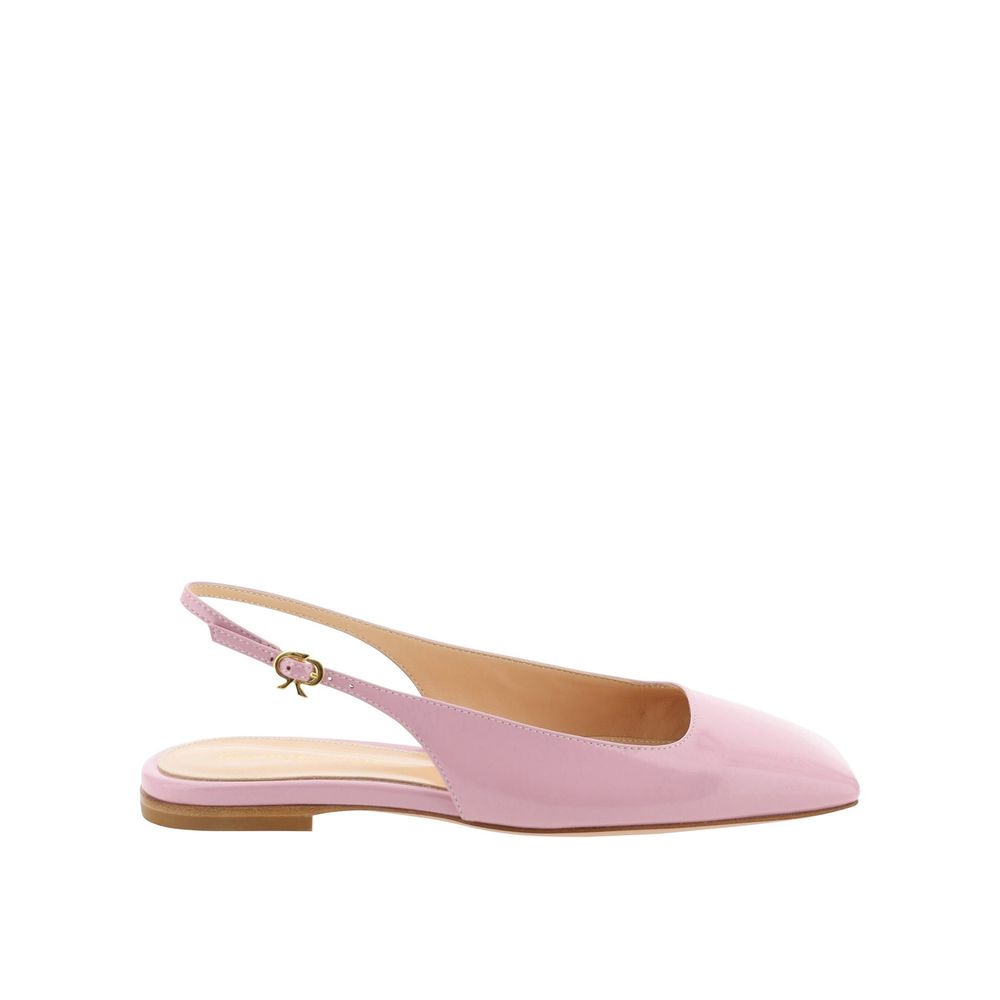 Gianvito Rossi Mehrfarbige flache Sandalen aus Kalbsleder