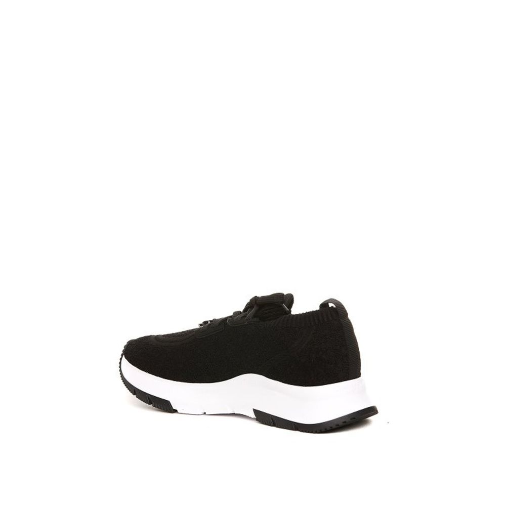 Gianvito Rossi Schwarze Stoff-Sneaker