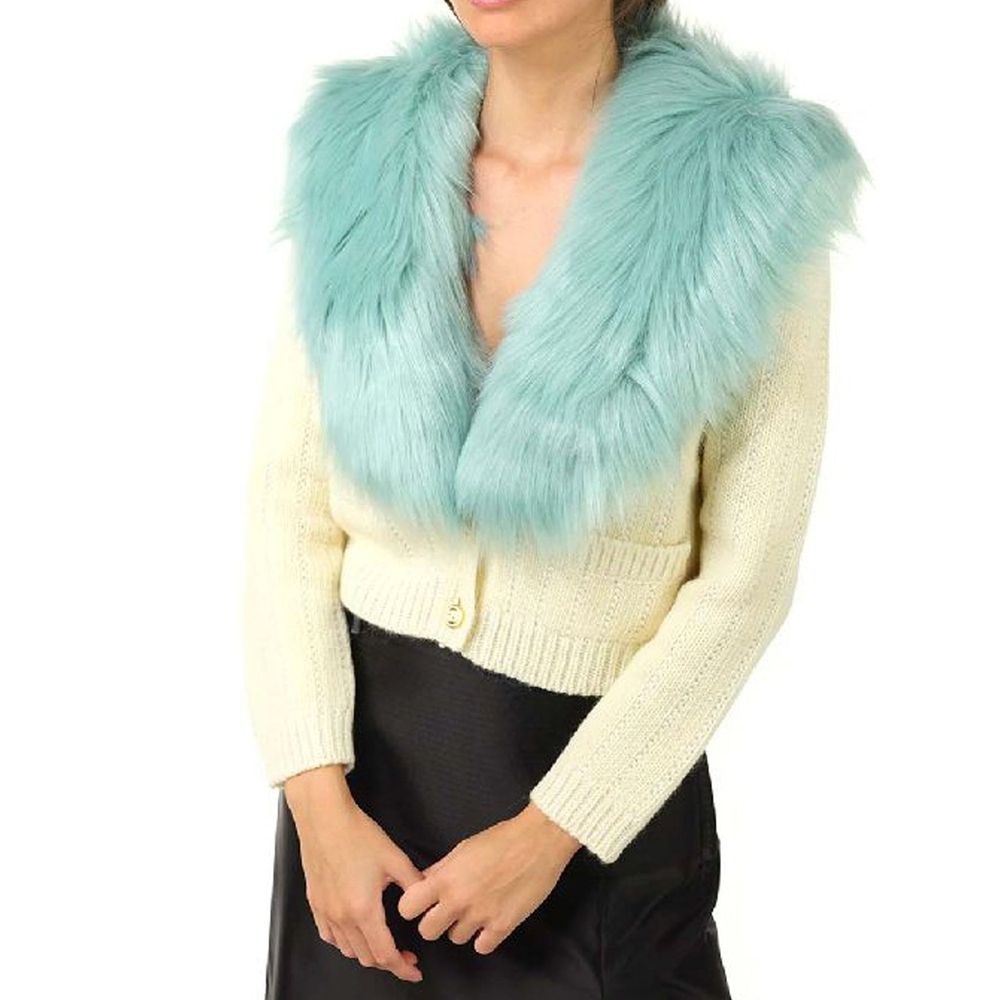 Gucci Weiße Wollstrickjacke