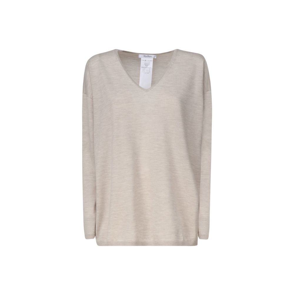 Max Mara Beiger Kaschmirpullover