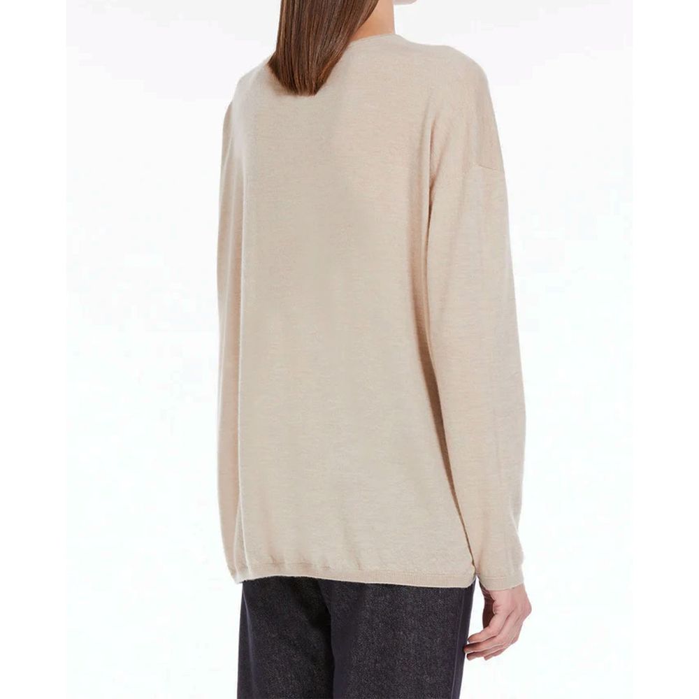 Max Mara Beiger Kaschmirpullover