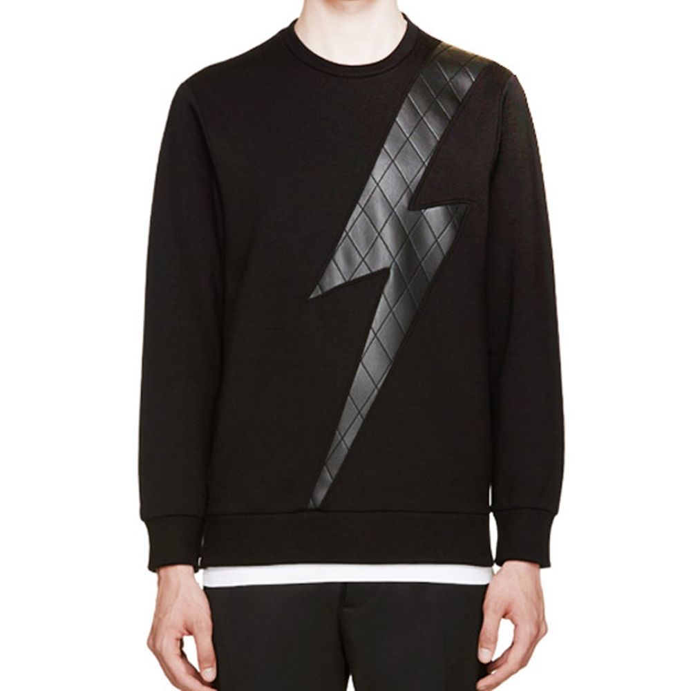 Neil Barrett Schwarzer Lyocell-Sweatshirt