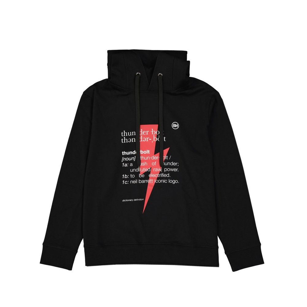 Neil Barrett Schwarzer Baumwoll-Sweatshirt