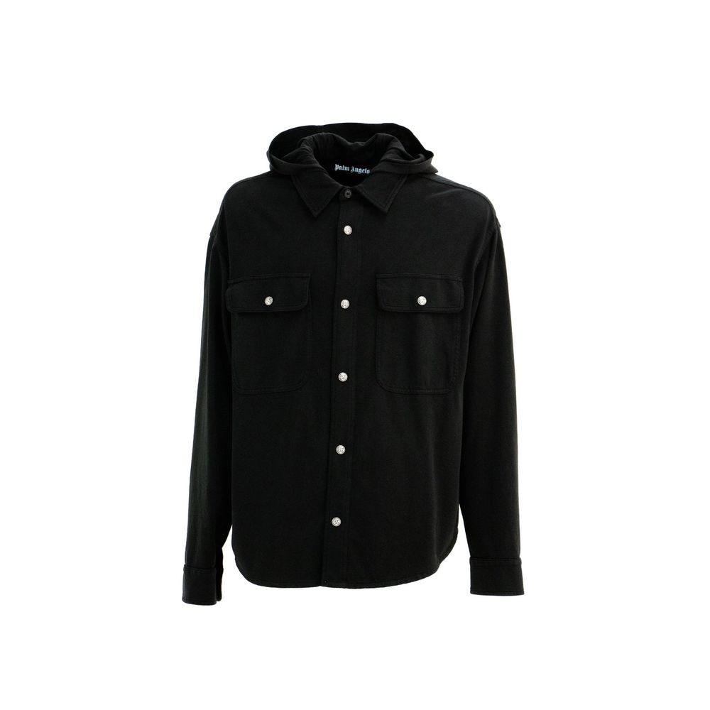 Palm Angels Schwarzes Denim-Hemd