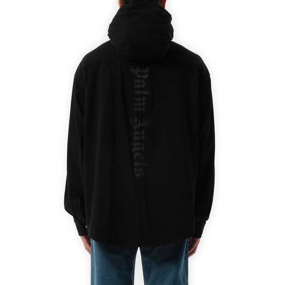 Palm Angels Schwarzes Denim-Hemd