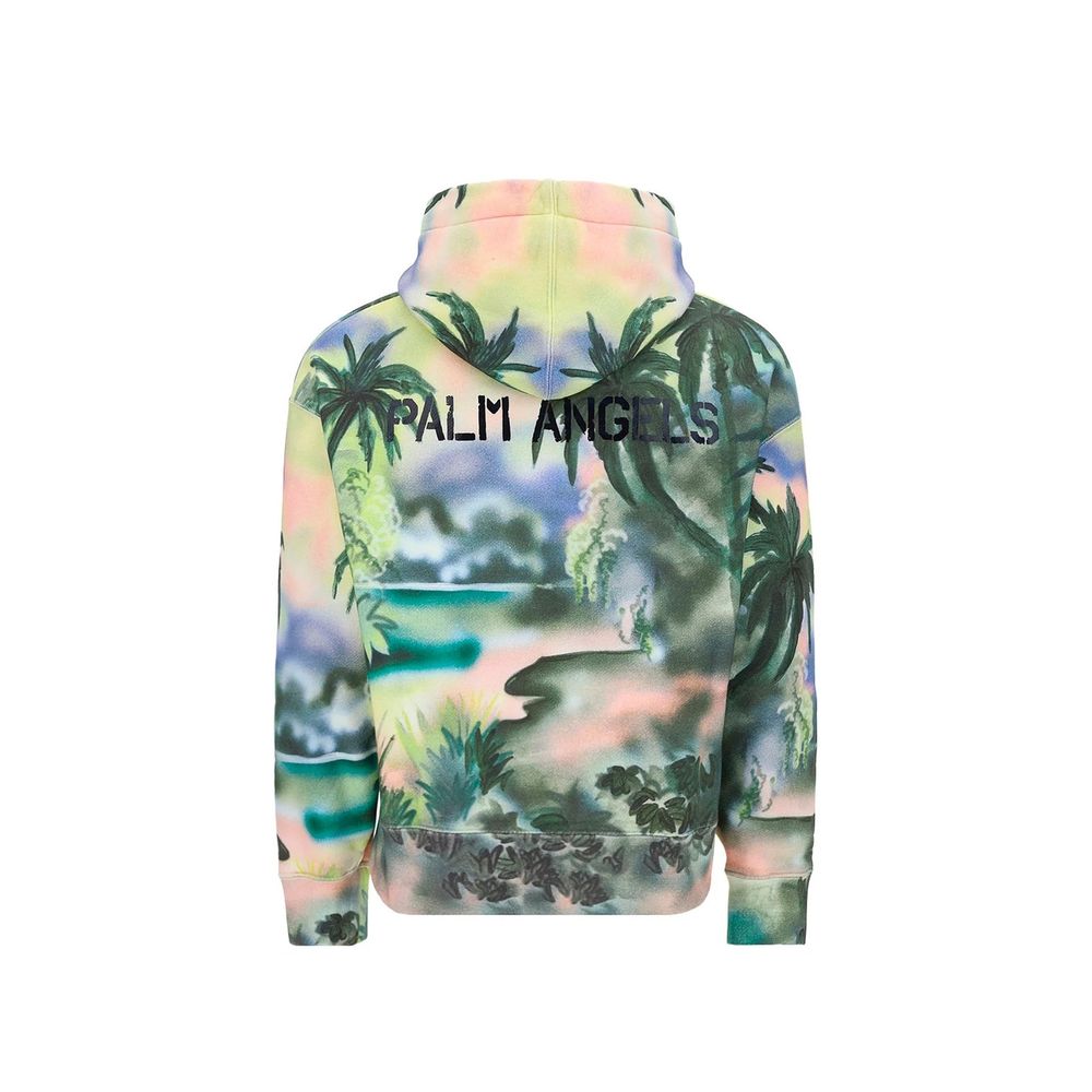 Palm Angels Zweifarbiger Baumwollpullover