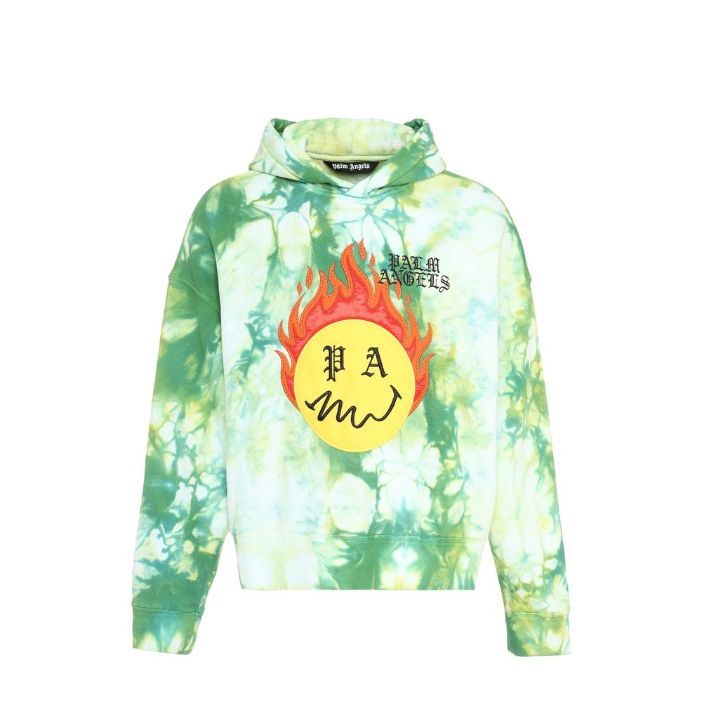 Palm Angels Zweifarbiger Baumwollpullover