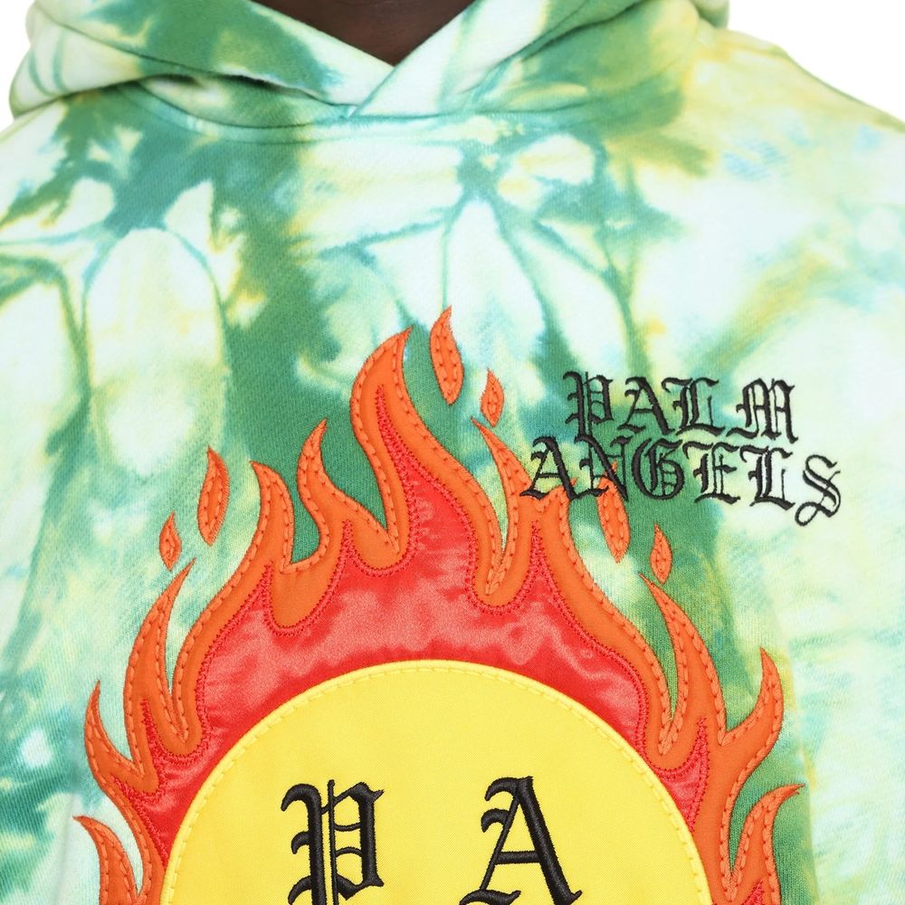 Palm Angels Zweifarbiger Baumwollpullover