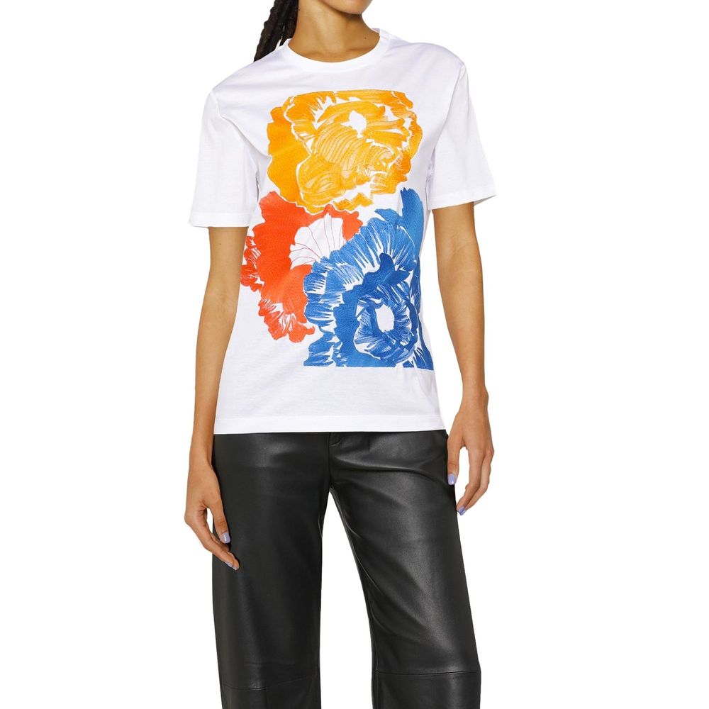 Salvatore Ferragamo Weißes Baumwoll-T-Shirt