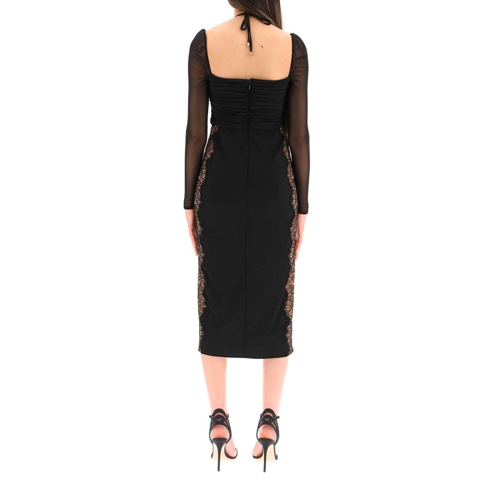 Self-Portrait Schwarzes Cocktailkleid aus Polyester
