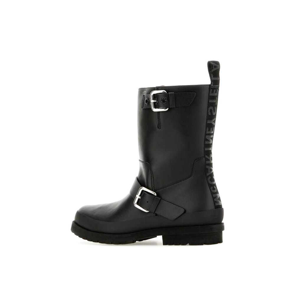 Stella McCartney Schwarze Schnürstiefel aus Polyester