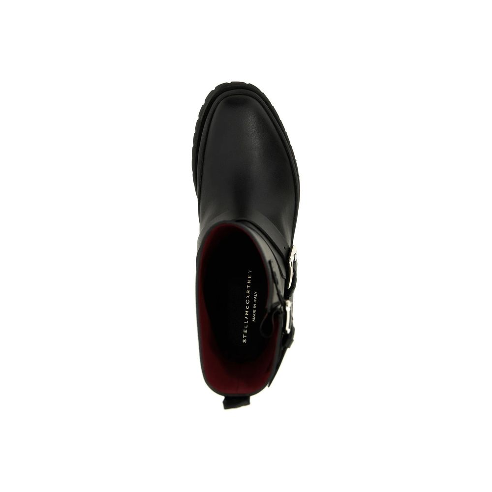 Stella McCartney Schwarze Schnürstiefel aus Polyester