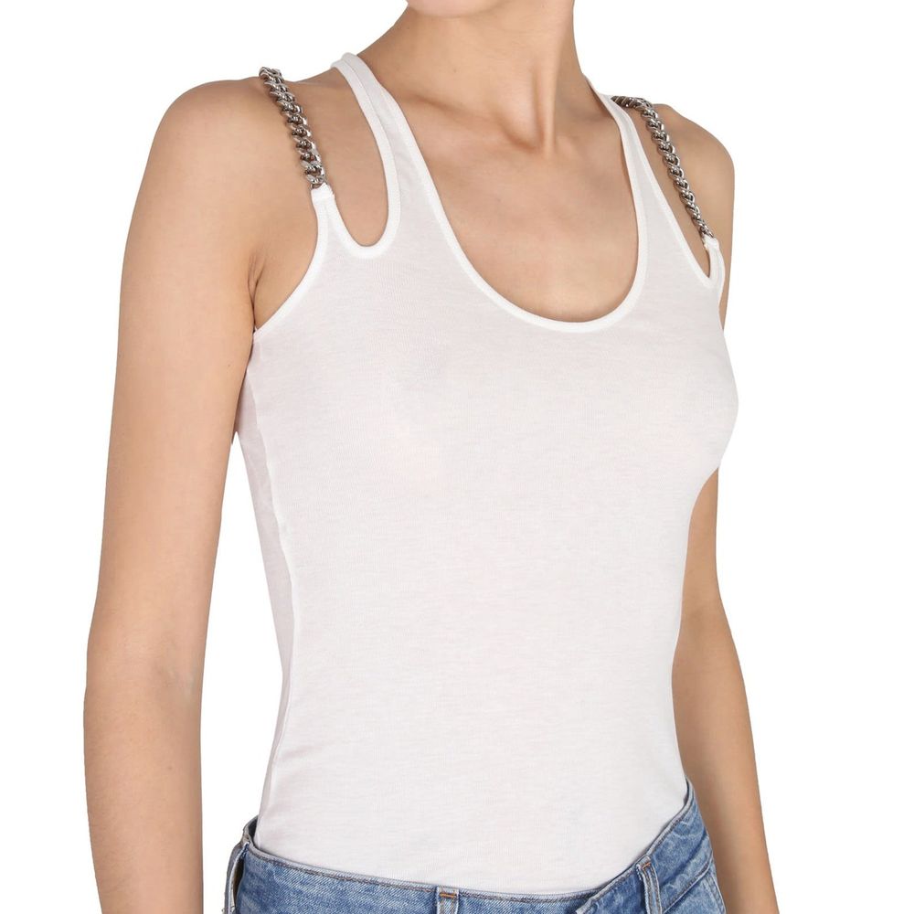 Stella McCartney Weiße Baumwoll-Tanktops