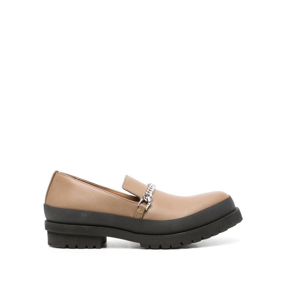 Stella McCartney Braune Loafer aus veganem Leder zum Hineinschlüpfen