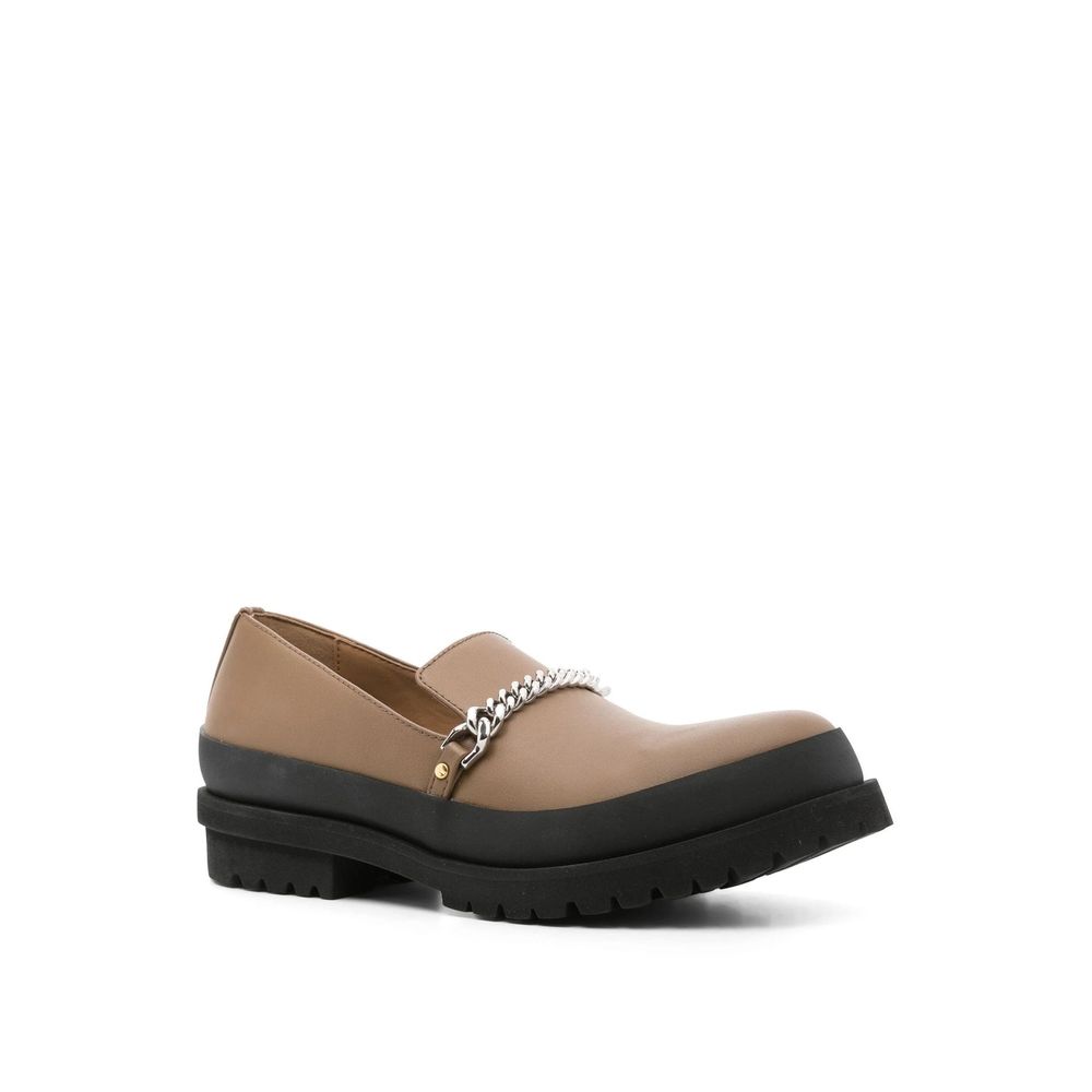 Stella McCartney Braune Loafer aus veganem Leder zum Hineinschlüpfen