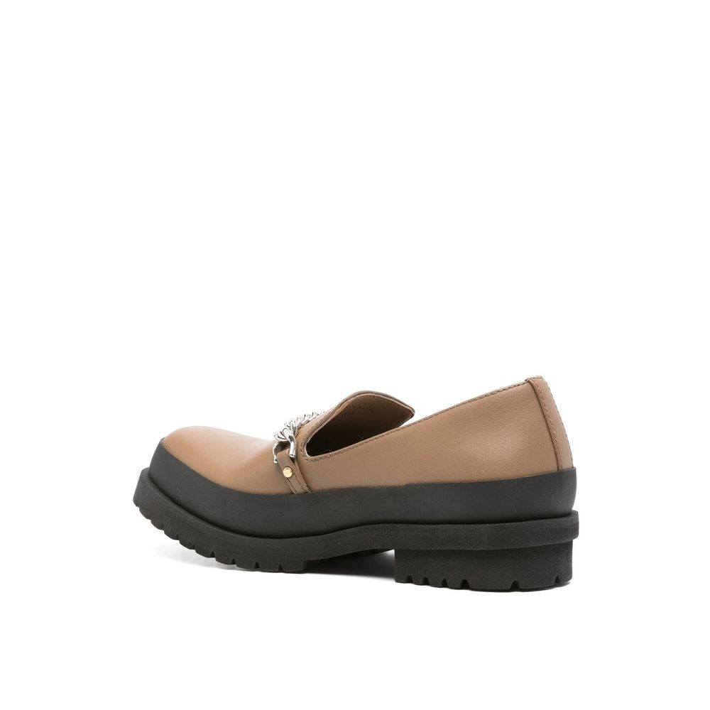 Stella McCartney Braune Loafer aus veganem Leder zum Hineinschlüpfen