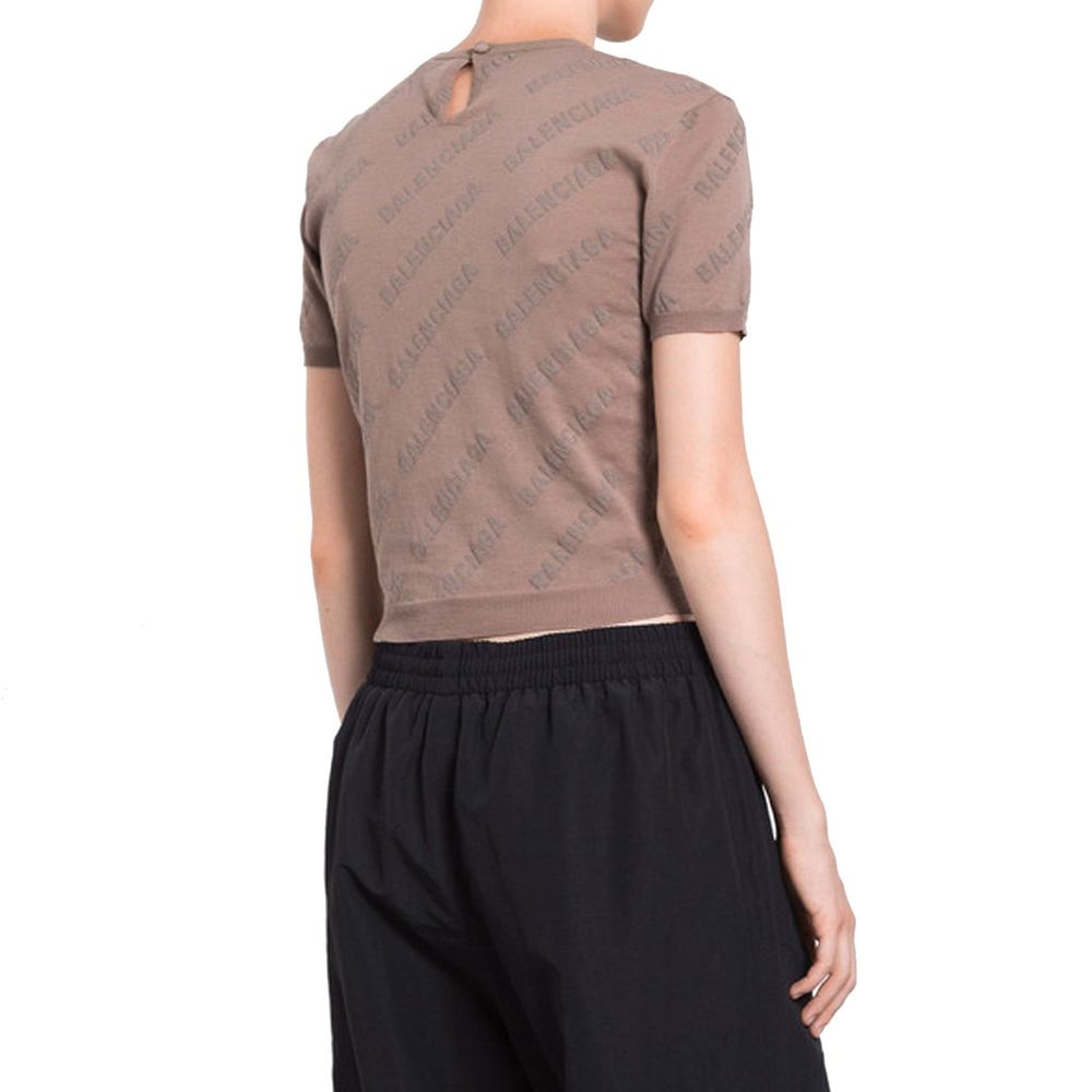 Balenciaga Braune Baumwoll-Tanktops