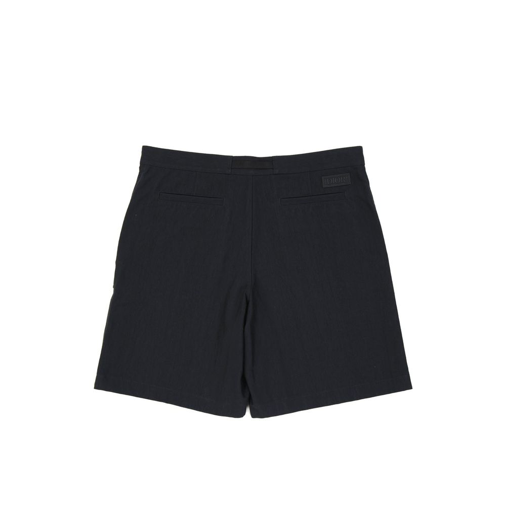 Dior Schwarze Baumwoll-Bermudashorts