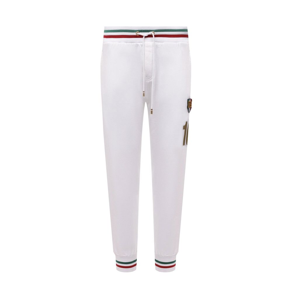 Dolce & Gabbana Weiße Baumwoll-Jogginghose (Trainingshose)