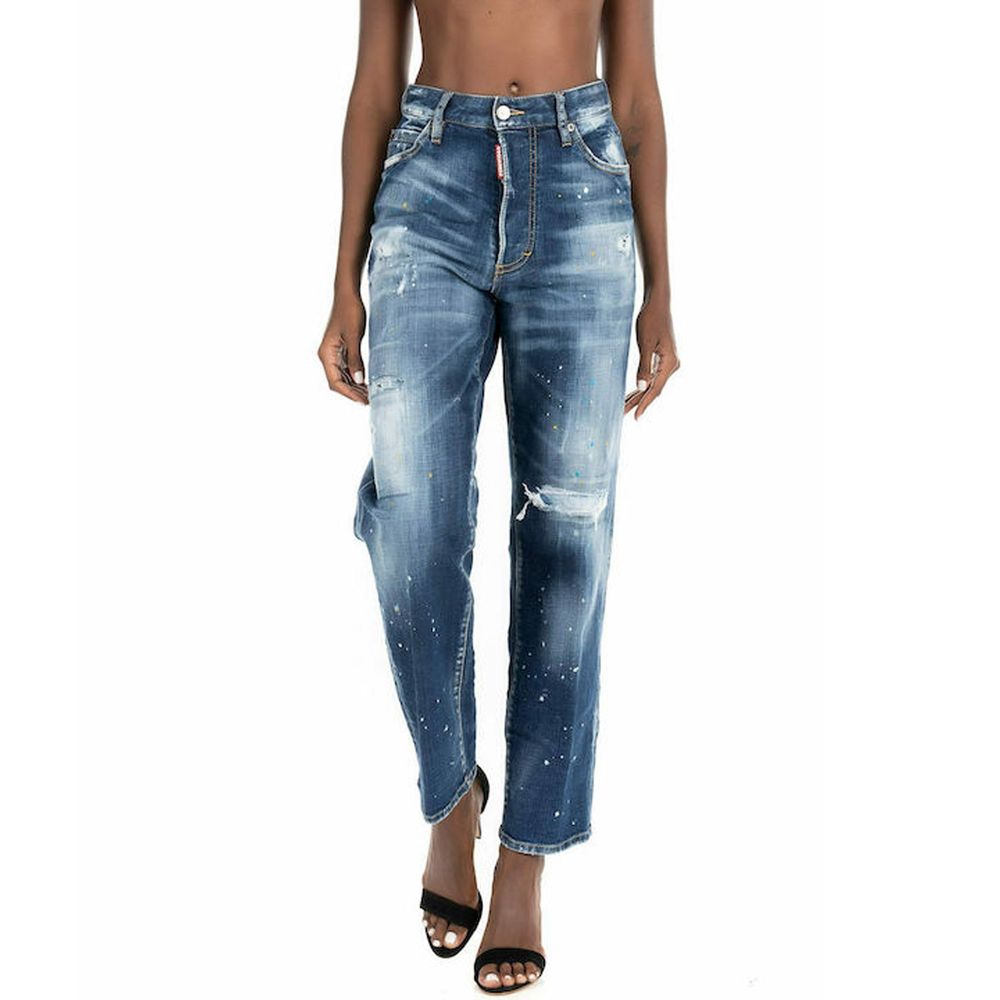 Dsquared² Blaue Baumwolljeans Denim