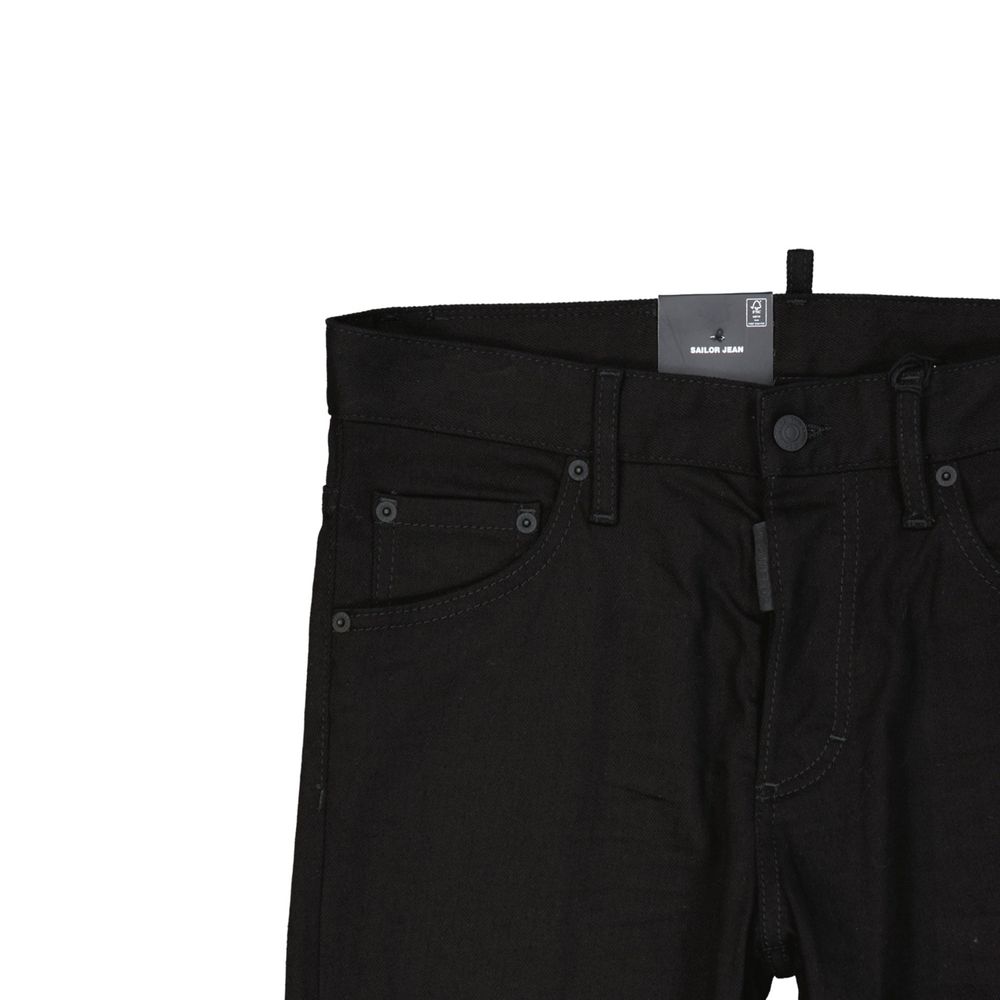 Dsquared² Schwarze Baumwolljeans Denim