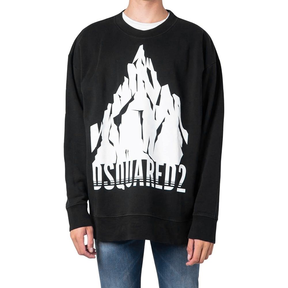 Dsquared² Schwarzer Baumwoll-Sweatshirt