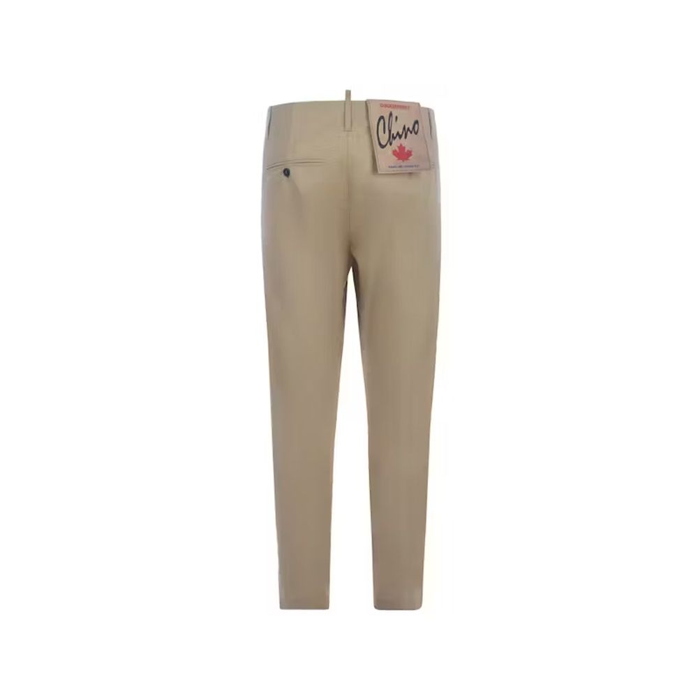 Dsquared² Beige Baumwoll-Chino-Hose