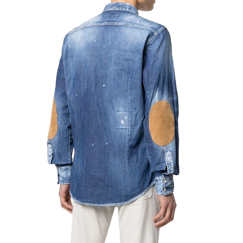 Dsquared² Blaues Denim-Hemd
