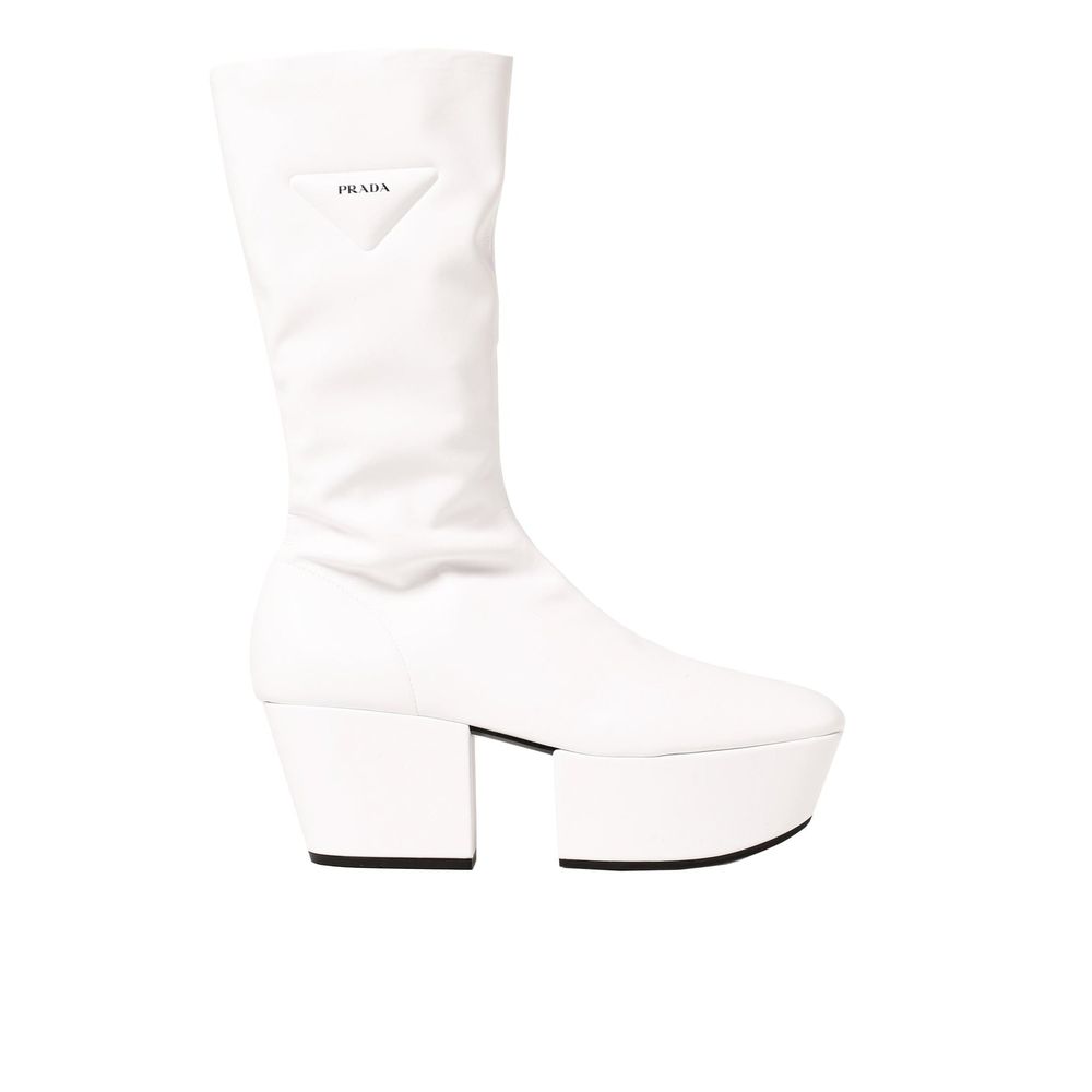Prada Weiße Stiefel aus Polyethylen