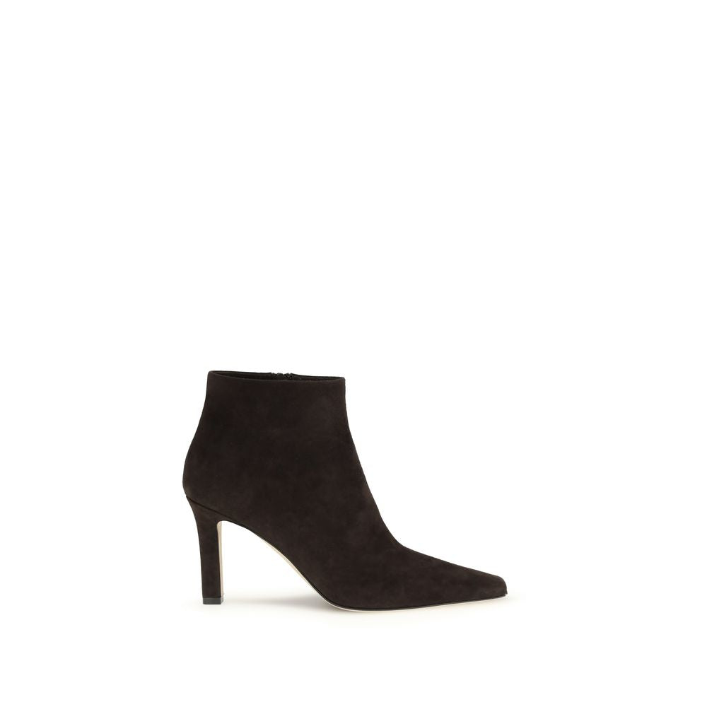The Row Braune Stiefeletten aus Ziegenleder