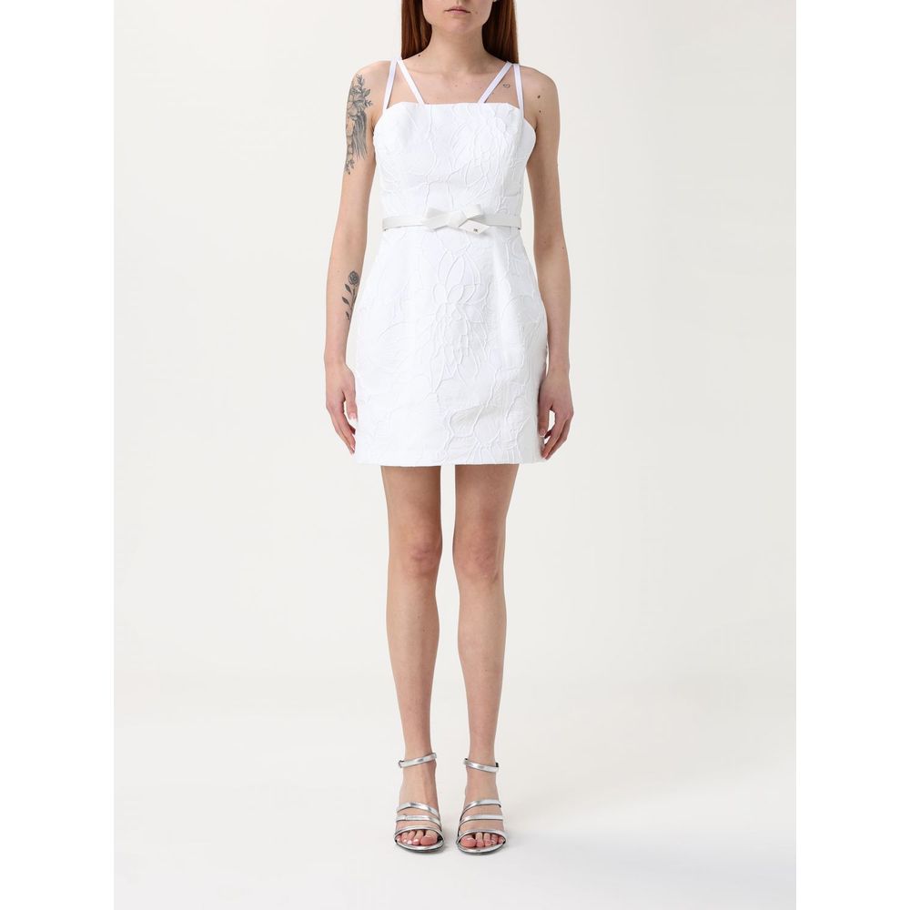 Elisabetta Franchi Beiges Polyester Freizeitkleid